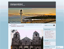 Tablet Screenshot of chasingwonderland.wordpress.com