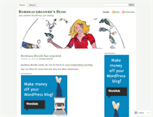 Tablet Screenshot of bordeauxblonde.wordpress.com