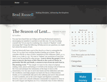 Tablet Screenshot of bradlrussell.wordpress.com