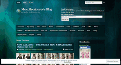 Desktop Screenshot of melcolleczionsue.wordpress.com