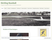 Tablet Screenshot of dirtdogbaseball.wordpress.com