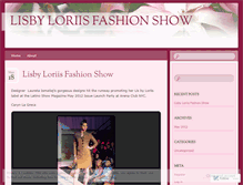 Tablet Screenshot of lisbyloriisfashionshow.wordpress.com