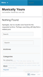 Mobile Screenshot of musicallyyoursjjc.wordpress.com