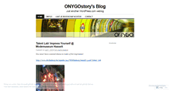 Desktop Screenshot of onygostory.wordpress.com