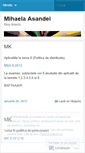 Mobile Screenshot of mihaelas.wordpress.com