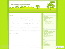 Tablet Screenshot of earthfriendlymaidservice.wordpress.com
