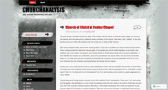 Desktop Screenshot of churchanalysis.wordpress.com