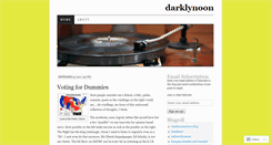 Desktop Screenshot of darklynoon.wordpress.com