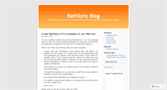 Desktop Screenshot of beinsync.wordpress.com