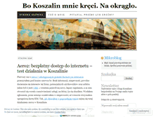 Tablet Screenshot of koszalineo.wordpress.com