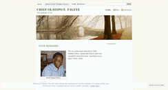 Desktop Screenshot of oladipofaleye.wordpress.com