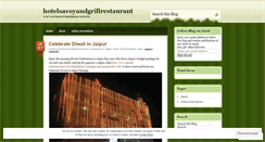 Desktop Screenshot of hotelsavoyandgrillrestaurant.wordpress.com