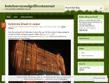 Tablet Screenshot of hotelsavoyandgrillrestaurant.wordpress.com