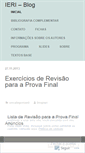 Mobile Screenshot of ieriblog.wordpress.com