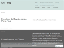 Tablet Screenshot of ieriblog.wordpress.com