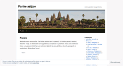 Desktop Screenshot of panireazijoje.wordpress.com