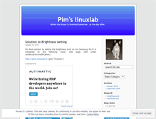 Tablet Screenshot of pimslinuxlab.wordpress.com