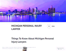 Tablet Screenshot of michiganpersonalinjurylawyer.wordpress.com