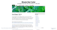 Desktop Screenshot of micaelacarter.wordpress.com