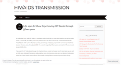 Desktop Screenshot of hivtransmissions.wordpress.com