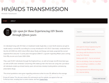 Tablet Screenshot of hivtransmissions.wordpress.com