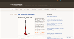 Desktop Screenshot of 1twohealthcare.wordpress.com