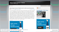 Desktop Screenshot of masonsquaremarket.wordpress.com