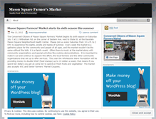 Tablet Screenshot of masonsquaremarket.wordpress.com