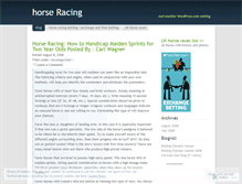 Tablet Screenshot of horseracing88.wordpress.com