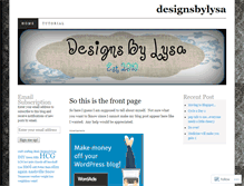 Tablet Screenshot of designsbylysa.wordpress.com