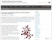 Tablet Screenshot of interactivebuscomm.wordpress.com