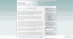 Desktop Screenshot of nbc2.wordpress.com