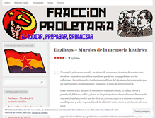 Tablet Screenshot of fraccionproletaria.wordpress.com