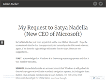Tablet Screenshot of glennmeder.wordpress.com