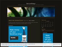 Tablet Screenshot of funtosellshop.wordpress.com