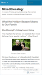Mobile Screenshot of mixedblessing.wordpress.com