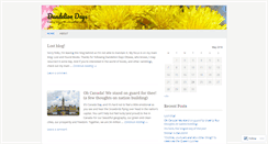 Desktop Screenshot of dandeliondaysottawa.wordpress.com