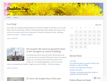 Tablet Screenshot of dandeliondaysottawa.wordpress.com