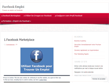 Tablet Screenshot of facebookemploi.wordpress.com