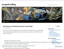 Tablet Screenshot of jocgeek.wordpress.com