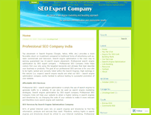 Tablet Screenshot of professionalseocompanyindia.wordpress.com