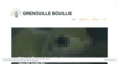 Desktop Screenshot of grenouillebouillie.wordpress.com