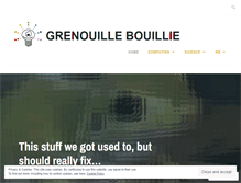 Tablet Screenshot of grenouillebouillie.wordpress.com
