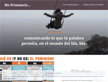 Tablet Screenshot of mepronuncio.wordpress.com
