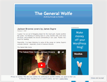 Tablet Screenshot of generalwolfe.wordpress.com