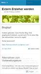 Mobile Screenshot of externerzieherwerden.wordpress.com