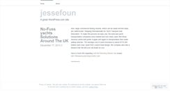 Desktop Screenshot of jessefoun.wordpress.com
