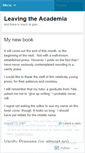 Mobile Screenshot of leavingacademia.wordpress.com