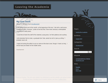 Tablet Screenshot of leavingacademia.wordpress.com