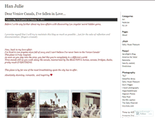 Tablet Screenshot of hanjulie.wordpress.com